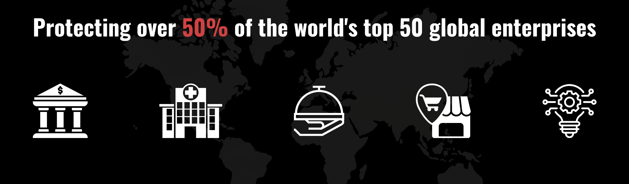 Protecting over 50% of world's top 50 companies